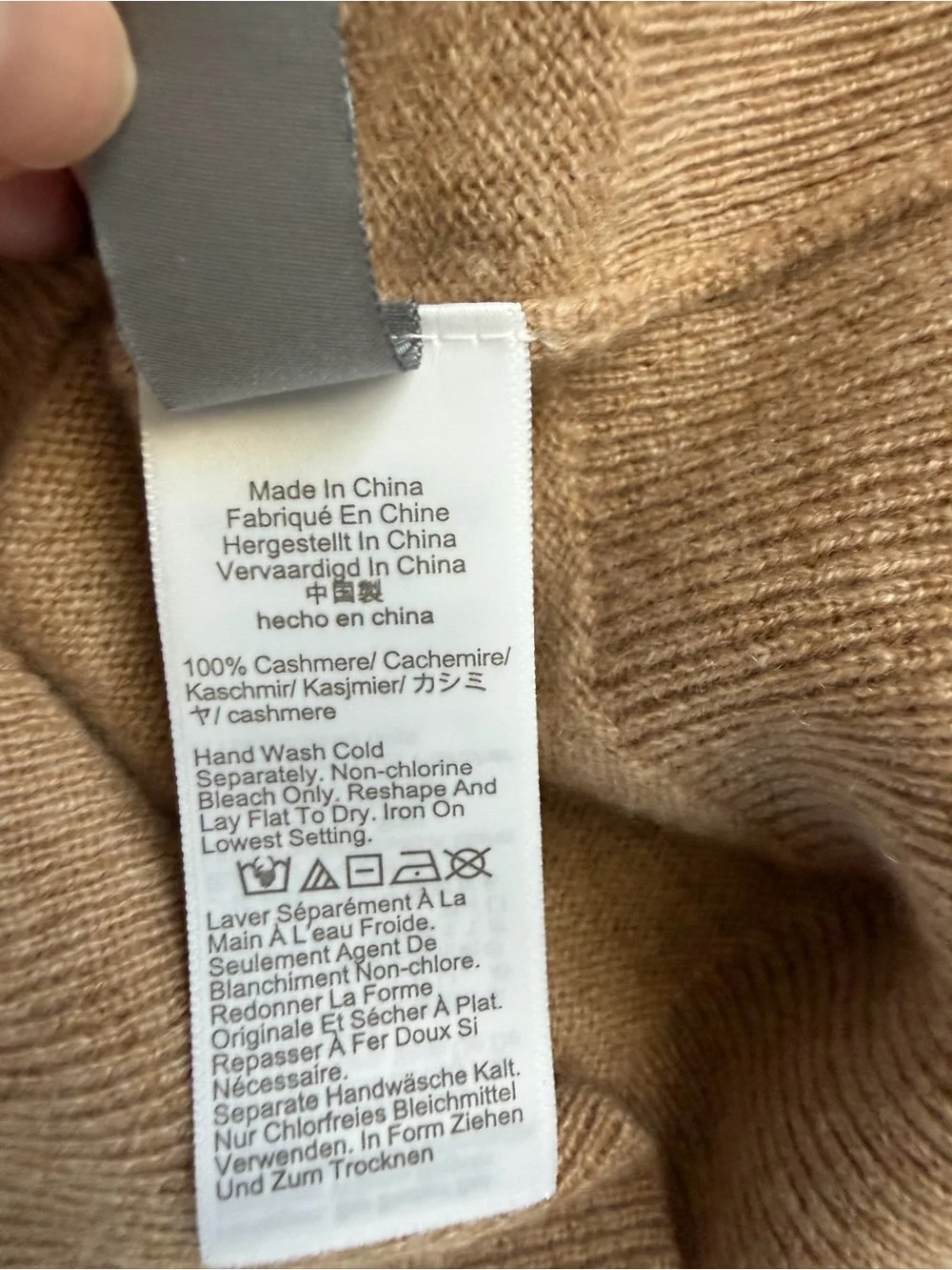 J.Crew 100% Cashmere Crewneck Sweater Camel Oatmeal XS NWT Classic Fit